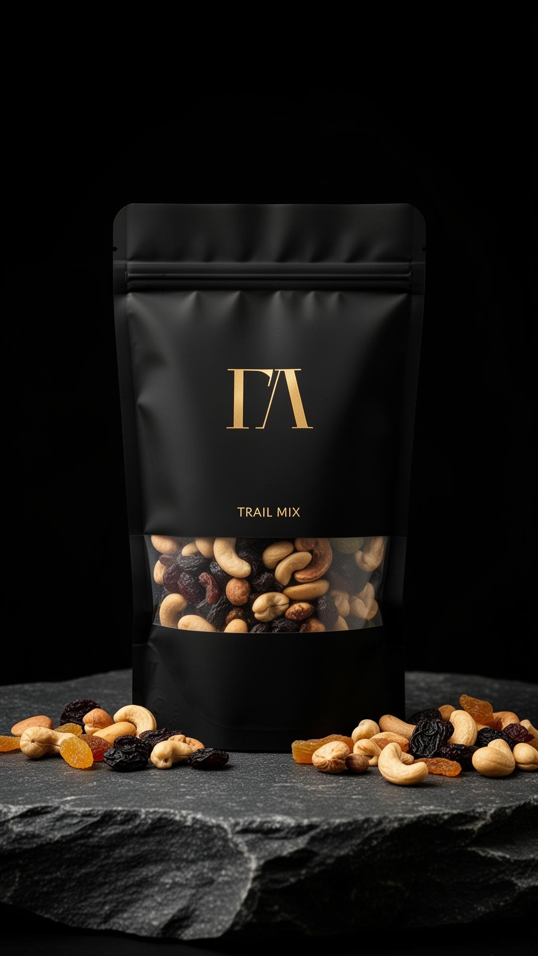 Mockup conceitual NishNush Trail Mix